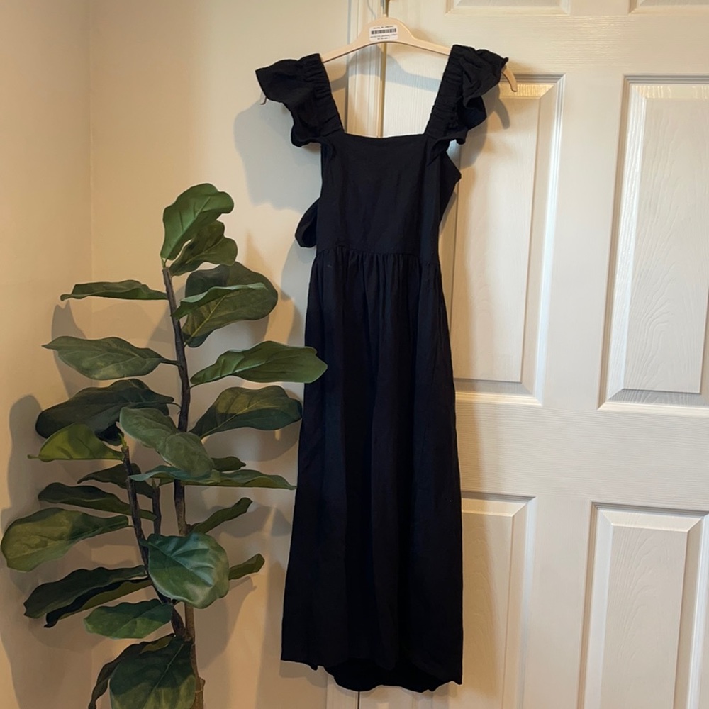 H&M Ruffled Tie Back Dress